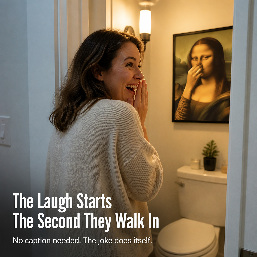 LaughVibe™ — Hang The Bathroom Joke Your Guests Won't Stop Talking About