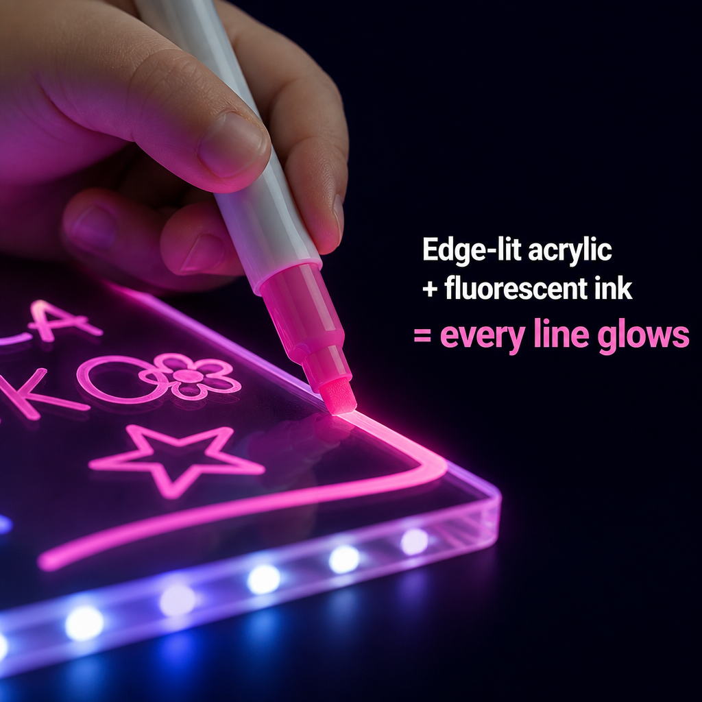 LumaCraft™ — Trade Screen Time For Glowing Doodles That Wipe Clean In Seconds