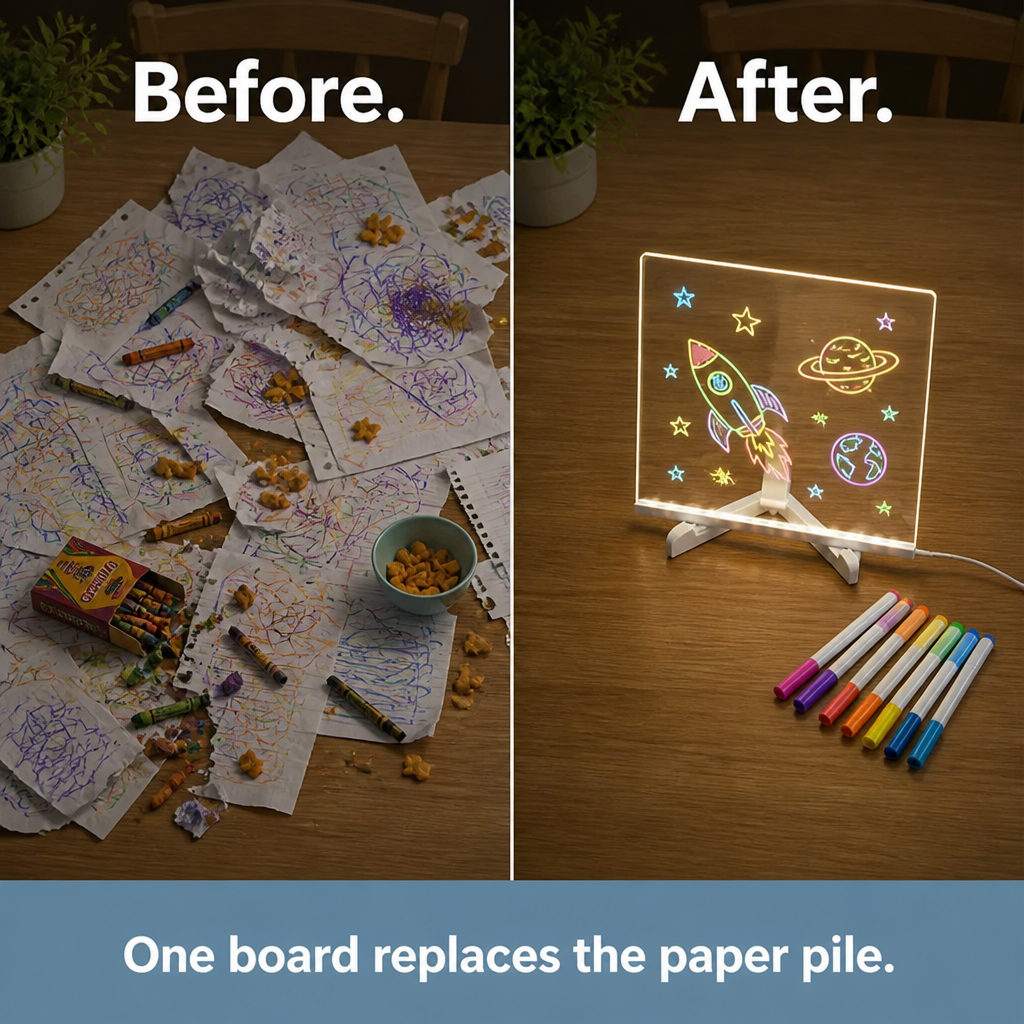 LumaCraft™ — Trade Screen Time For Glowing Doodles That Wipe Clean In Seconds
