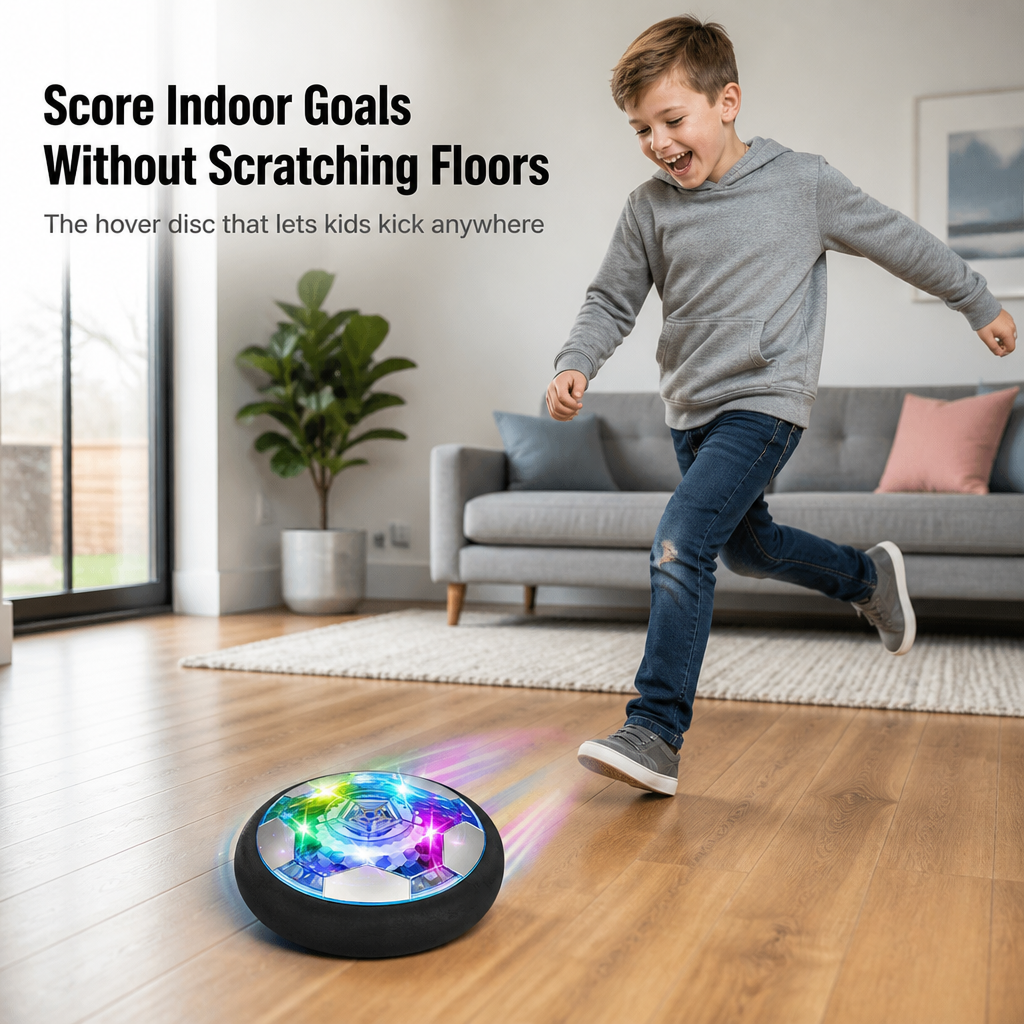 GlideKick™ — Score Indoor Goals Without Scratching Floors or Breaking Lamps