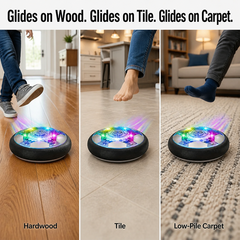 GlideKick™ — Score Indoor Goals Without Scratching Floors or Breaking Lamps