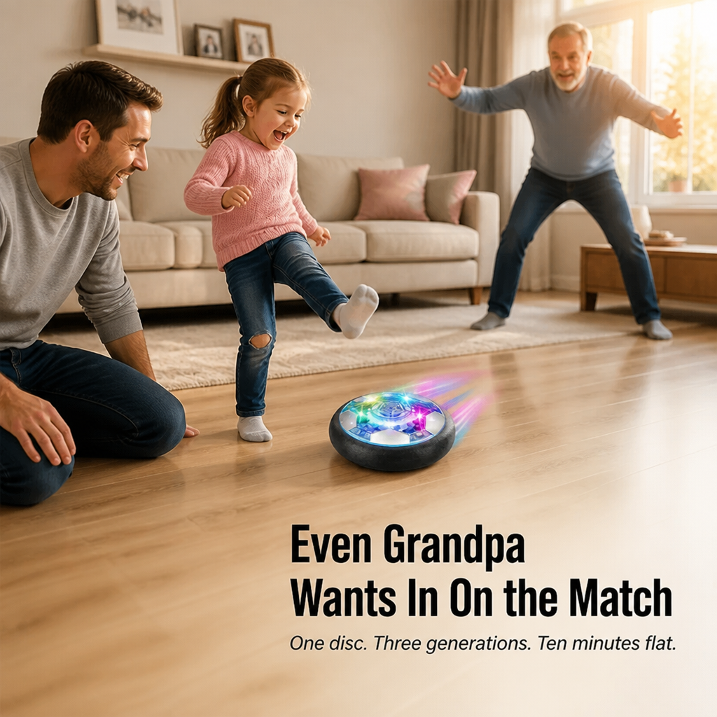 GlideKick™ — Score Indoor Goals Without Scratching Floors or Breaking Lamps
