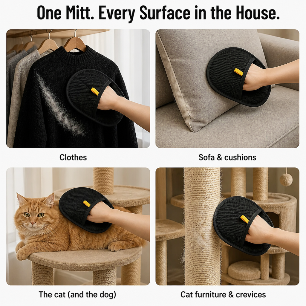 FurEase™ — Swipe Pet Hair Into One Strip You Can Pinch Off