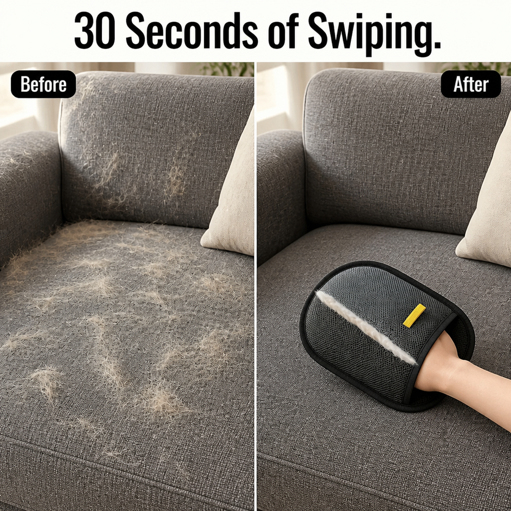 FurEase™ — Swipe Pet Hair Into One Strip You Can Pinch Off