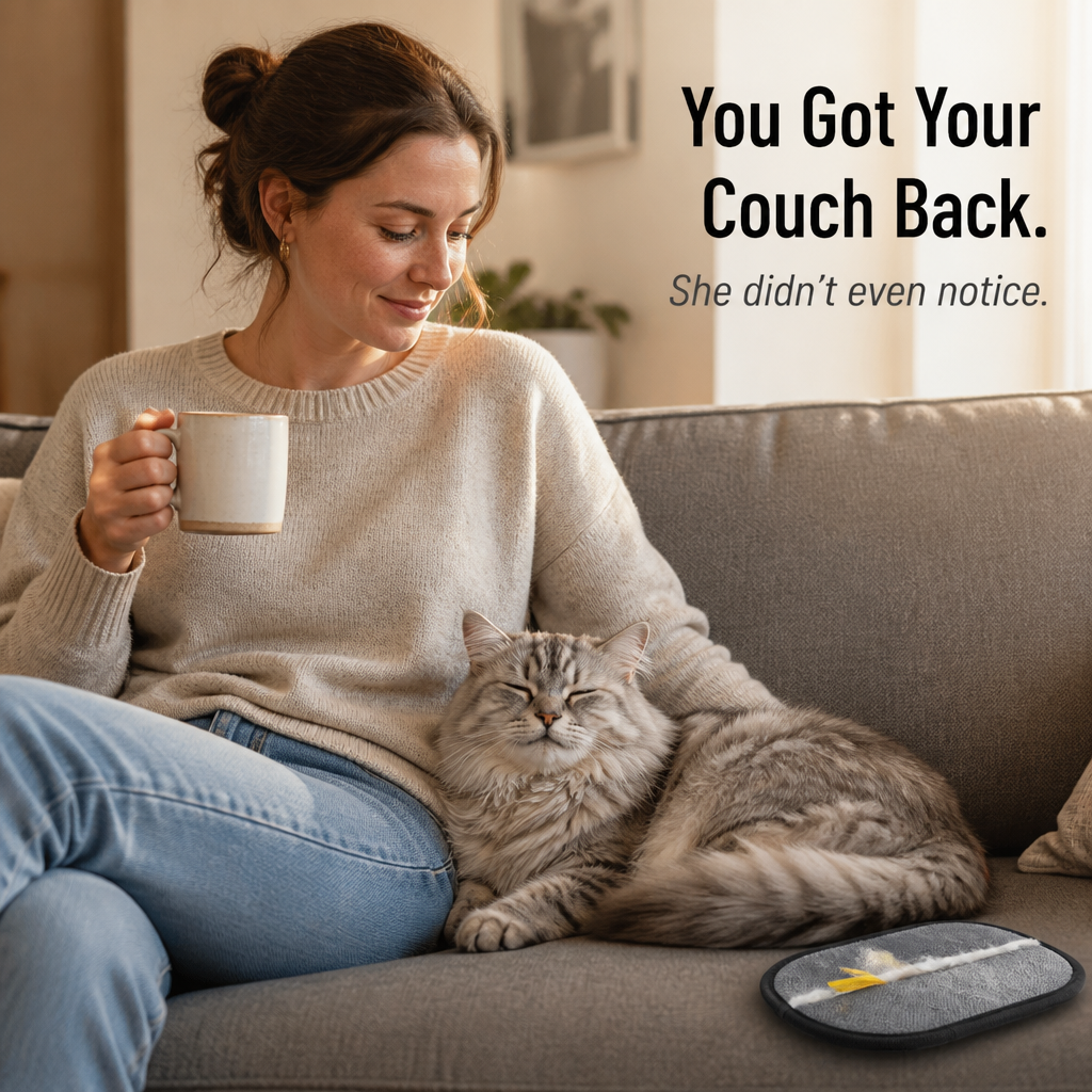 FurEase™ — Swipe Pet Hair Into One Strip You Can Pinch Off