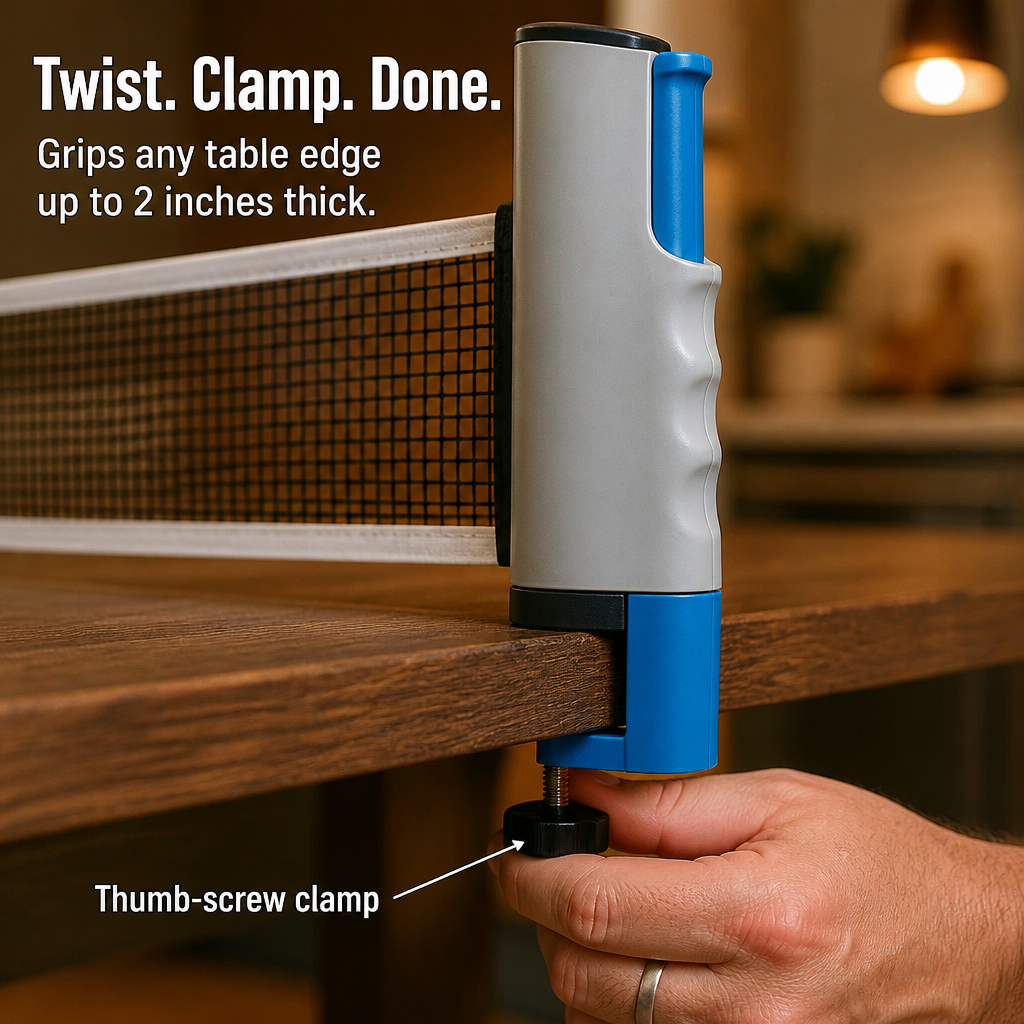 FlexiPong™ — Turn Any Table Into a Ping Pong Court in 30 Seconds
