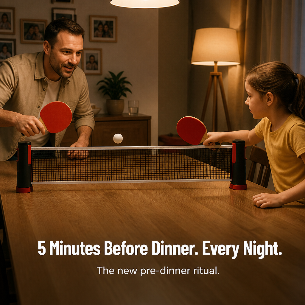 FlexiPong™ — Turn Any Table Into a Ping Pong Court in 30 Seconds