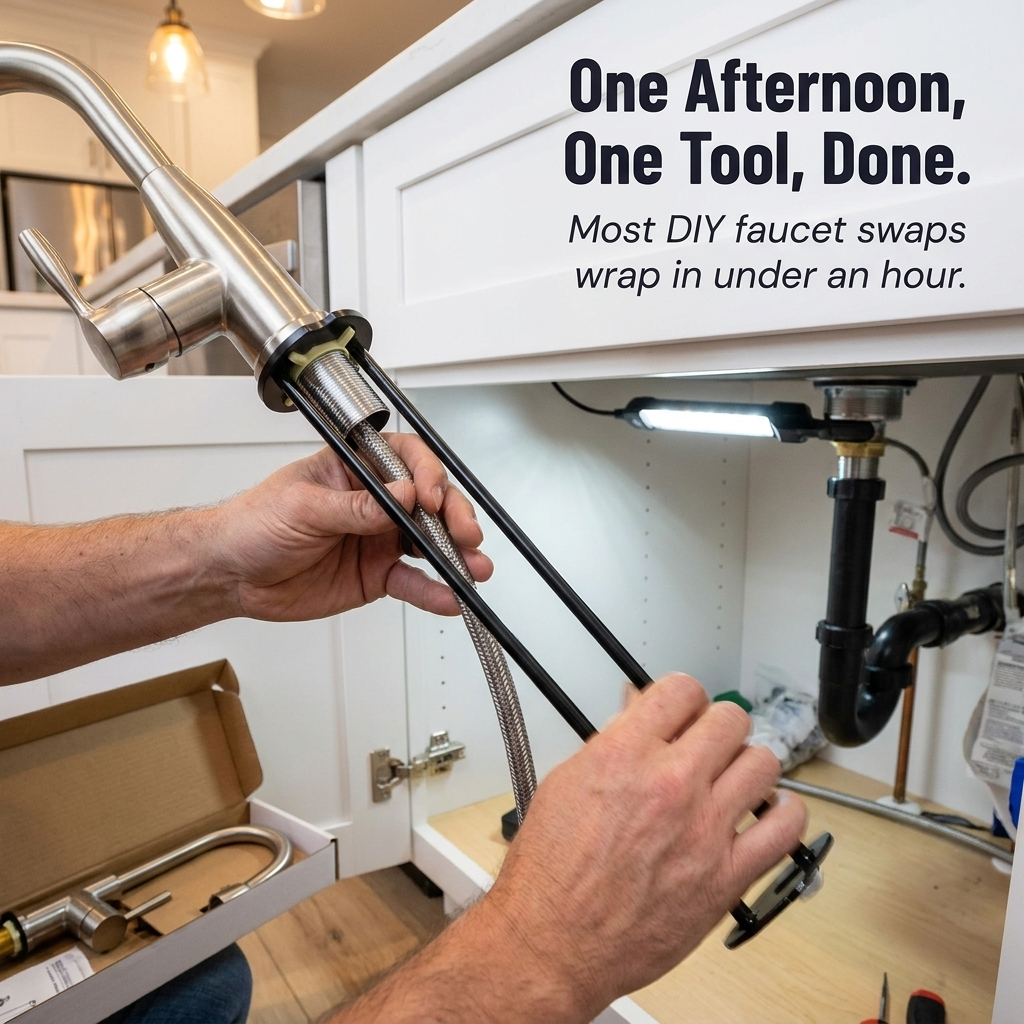 FlowMaster™ — Reach Stuck Faucet Nuts Without Yanking Out The Sink