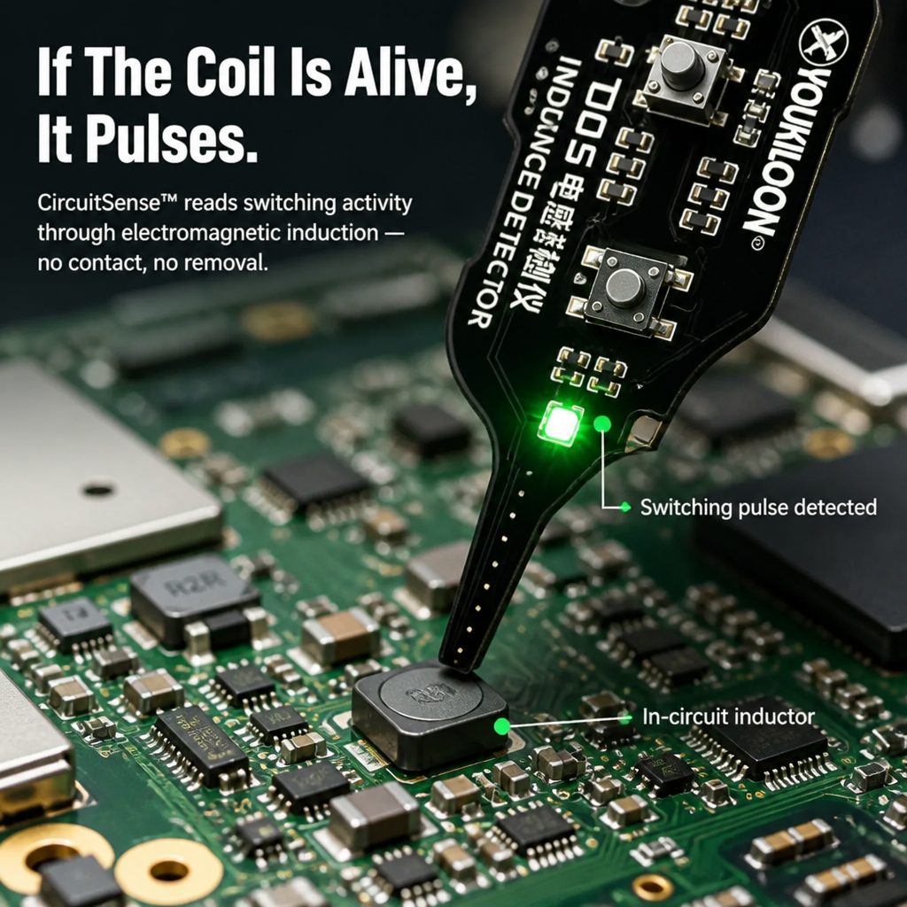 CircuitSense™ — Spot Dead Inductors in Seconds Without Lifting a Soldering Iron