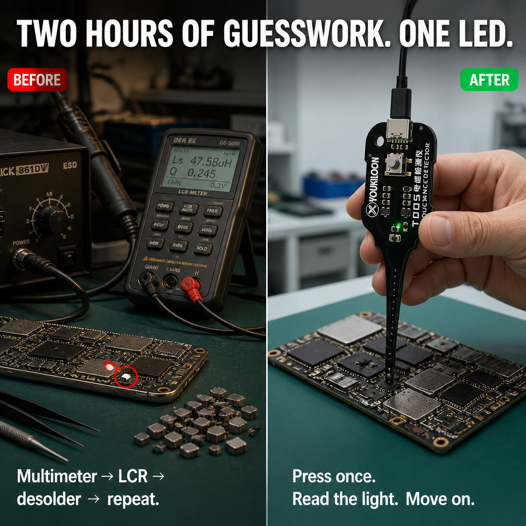 CircuitSense™ — Spot Dead Inductors in Seconds Without Lifting a Soldering Iron