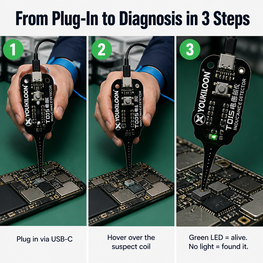 CircuitSense™ — Spot Dead Inductors in Seconds Without Lifting a Soldering Iron