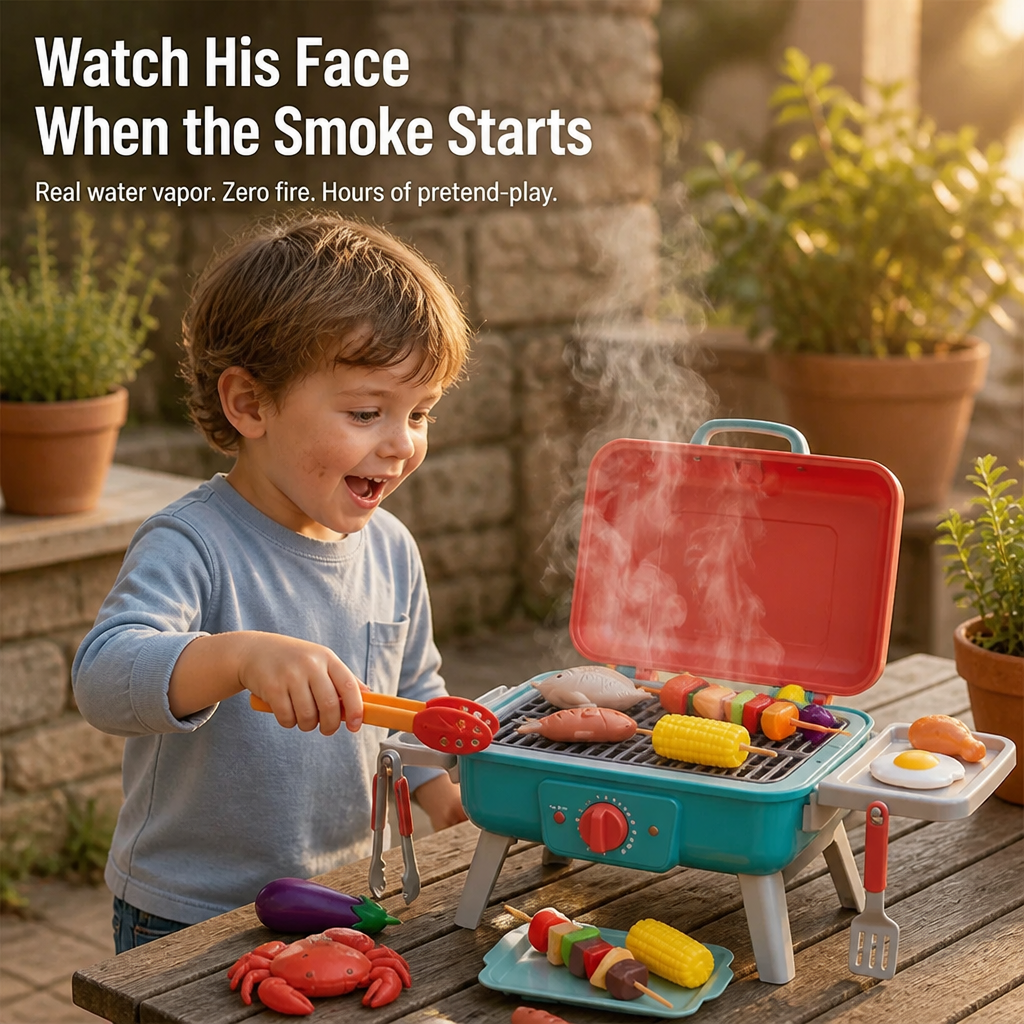 FlameCraft™ — Spark Screen-Free Pretend-Play With Real Smoke and Color-Changing Food
