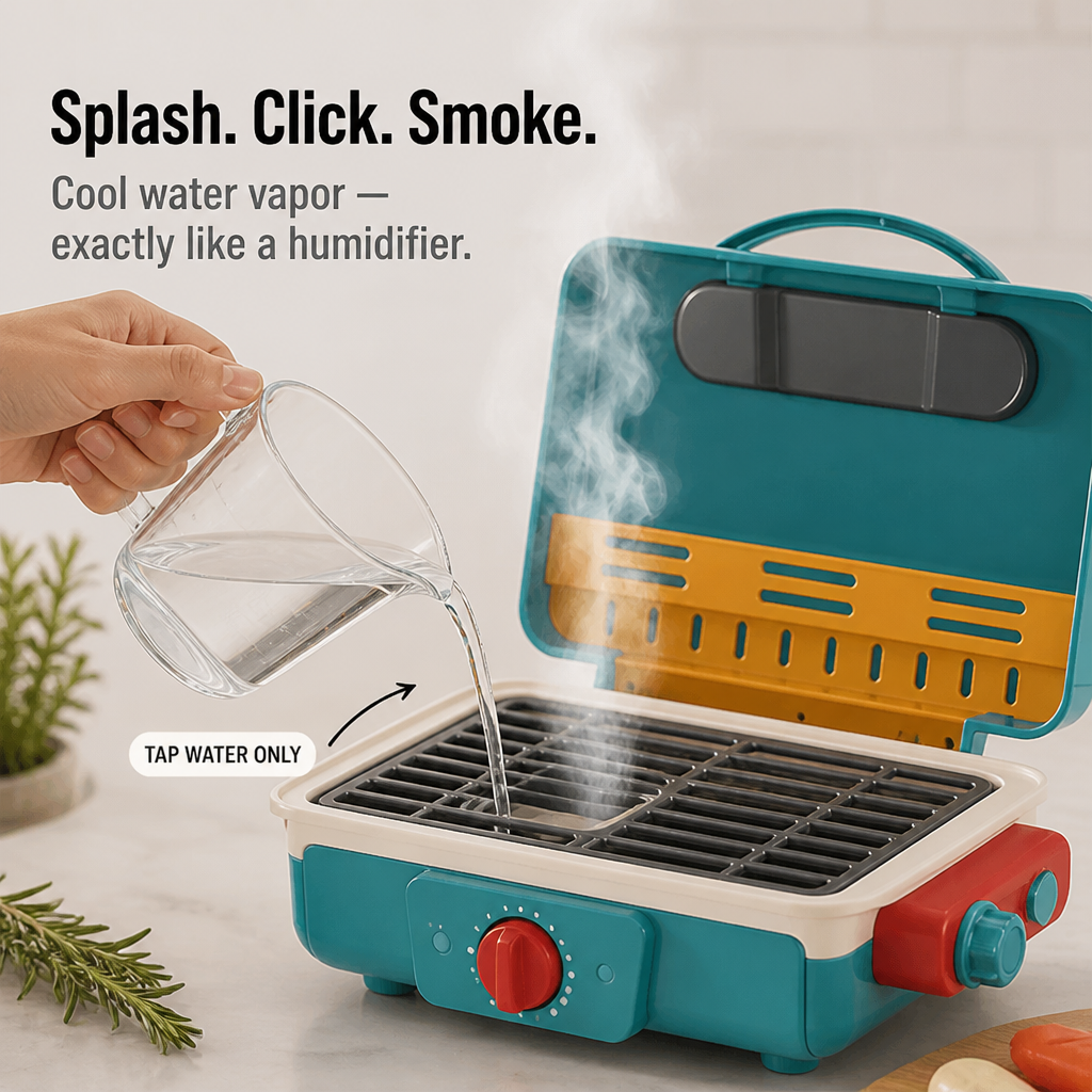 FlameCraft™ — Spark Screen-Free Pretend-Play With Real Smoke and Color-Changing Food