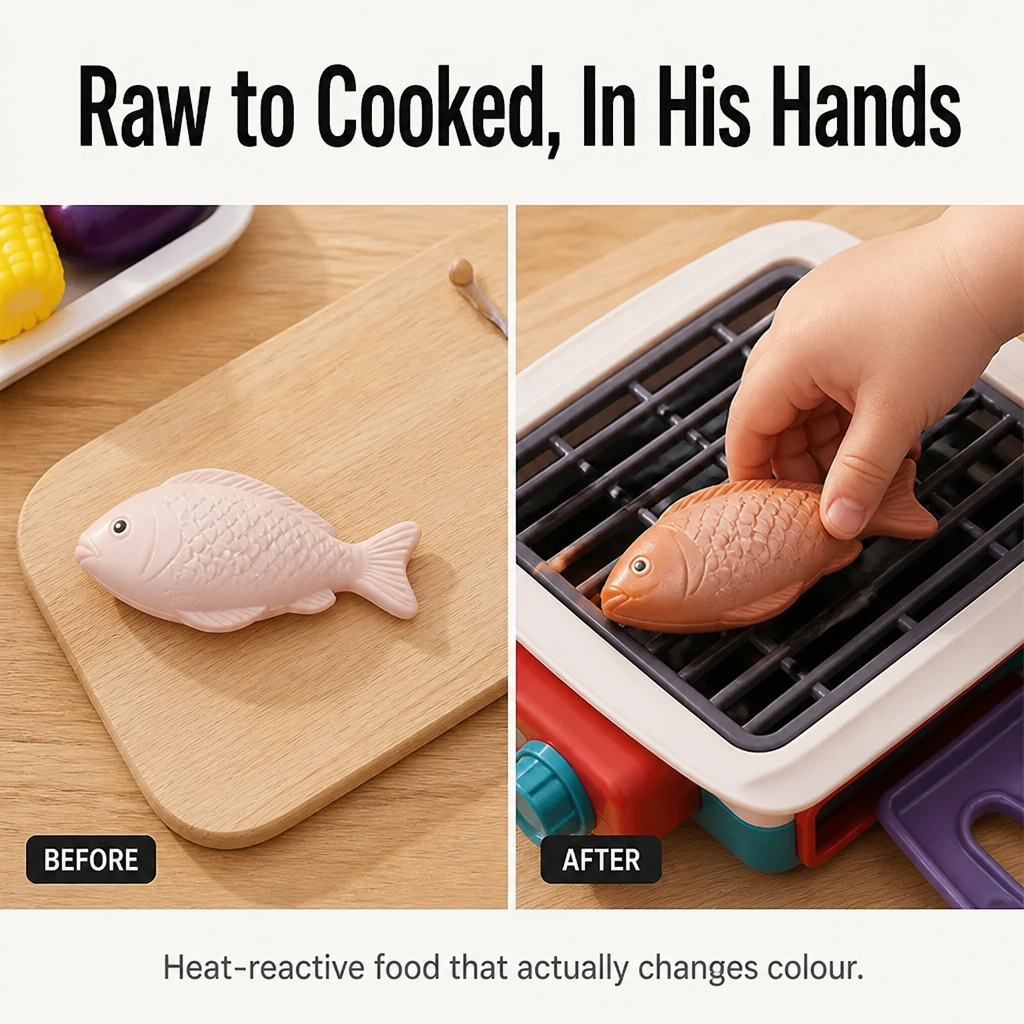 FlameCraft™ — Spark Screen-Free Pretend-Play With Real Smoke and Color-Changing Food