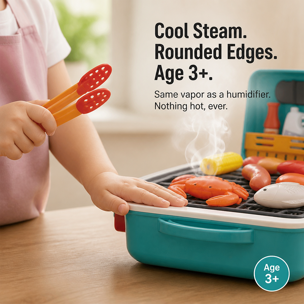 FlameCraft™ — Spark Screen-Free Pretend-Play With Real Smoke and Color-Changing Food