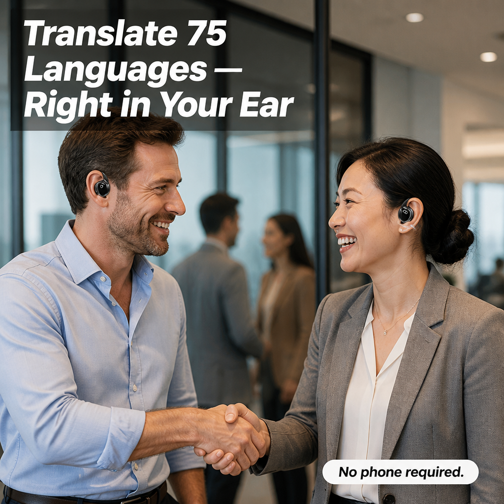 Linguara™ — Translate 75 Languages In Your Ear, No Phone Required