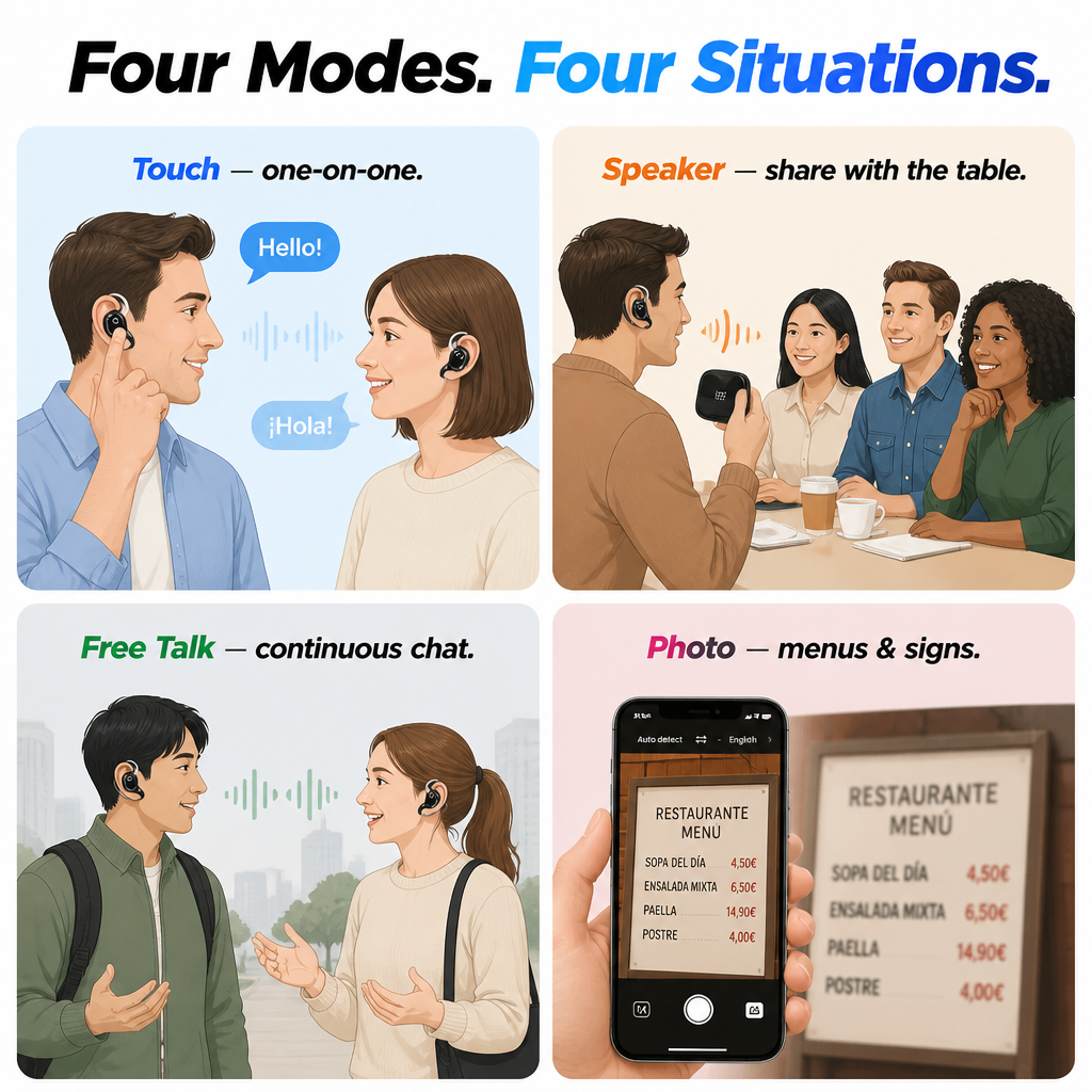 Linguara™ — Translate 75 Languages In Your Ear, No Phone Required