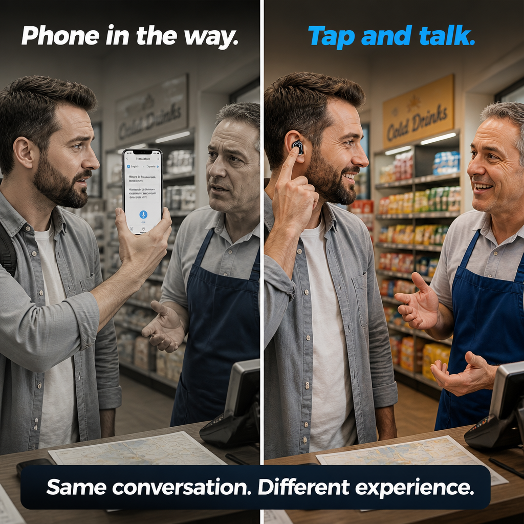 Linguara™ — Translate 75 Languages In Your Ear, No Phone Required