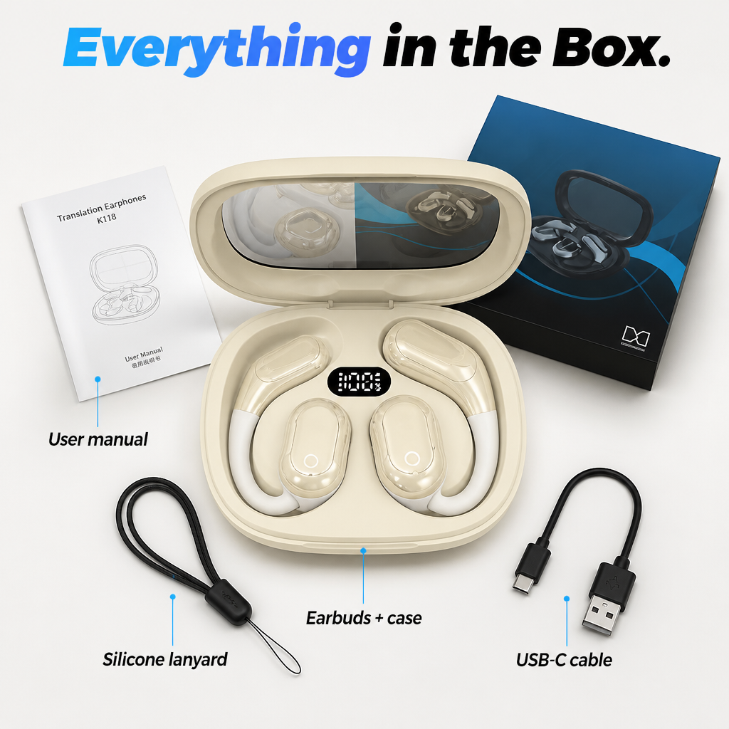 Linguara™ — Translate 75 Languages In Your Ear, No Phone Required
