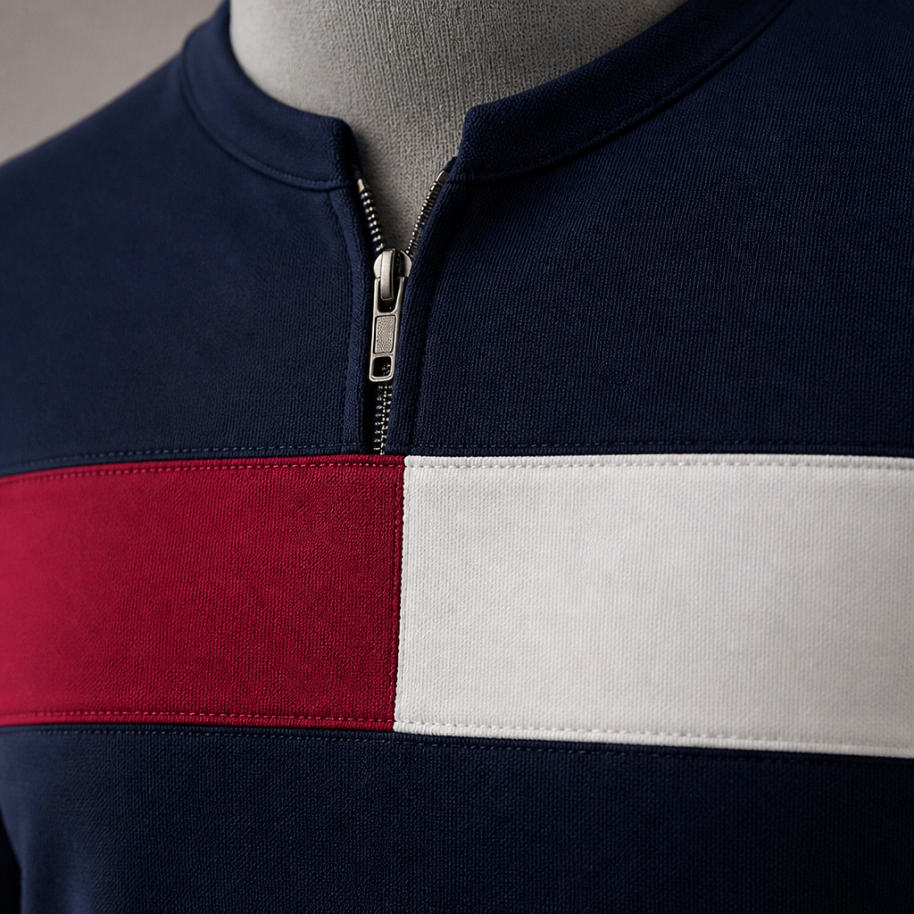 Marsten™ – Tailored Zip-Collar Shirt and Shorts Set for Men
