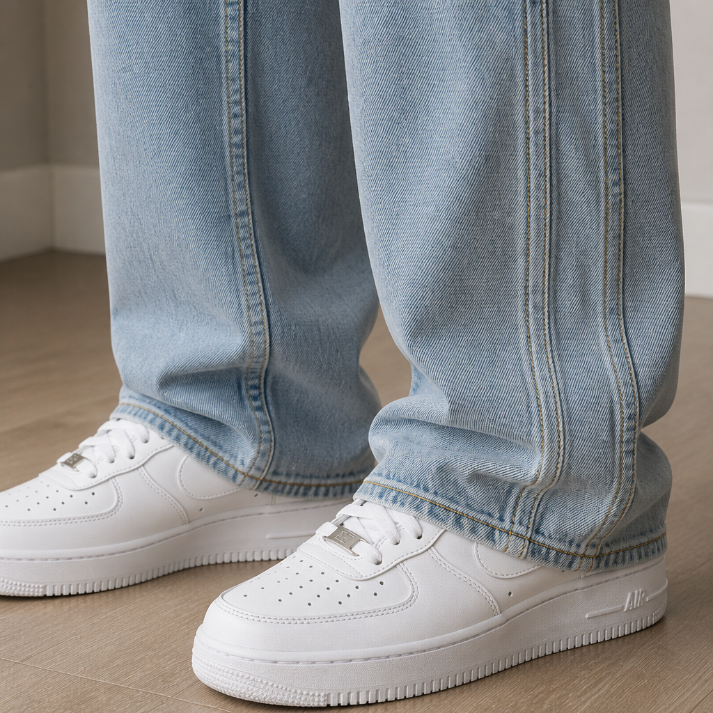 BrezeLane™ – Breathable Drawstring Loose Straight Summer Jeans