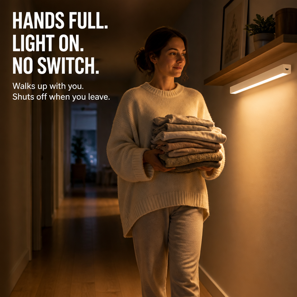 LumaSense™ — Light Up Any Dark Closet, Hallway or Stair Without Wiring