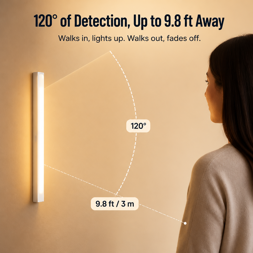 LumaSense™ — Light Up Any Dark Closet, Hallway or Stair Without Wiring