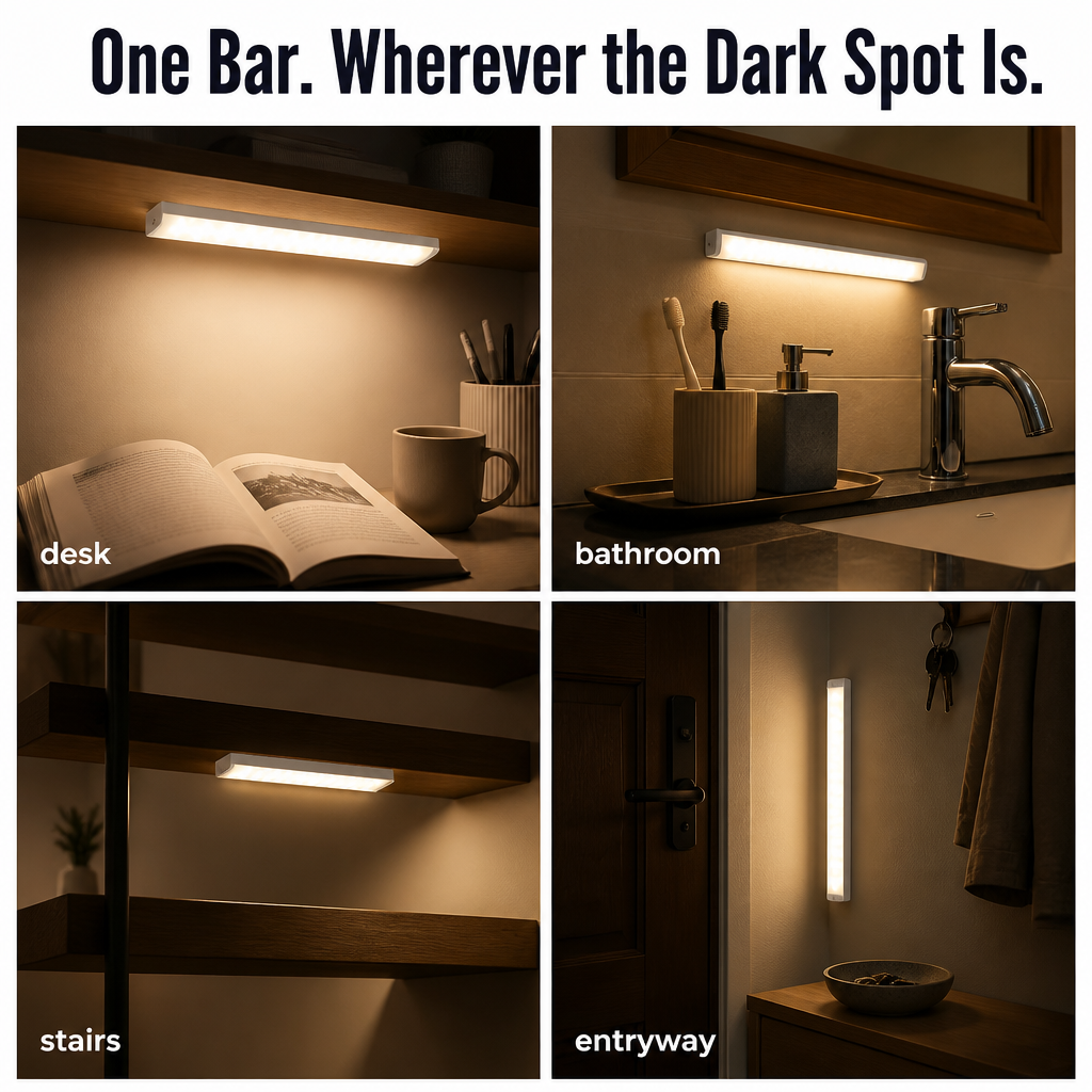 LumaSense™ — Light Up Any Dark Closet, Hallway or Stair Without Wiring