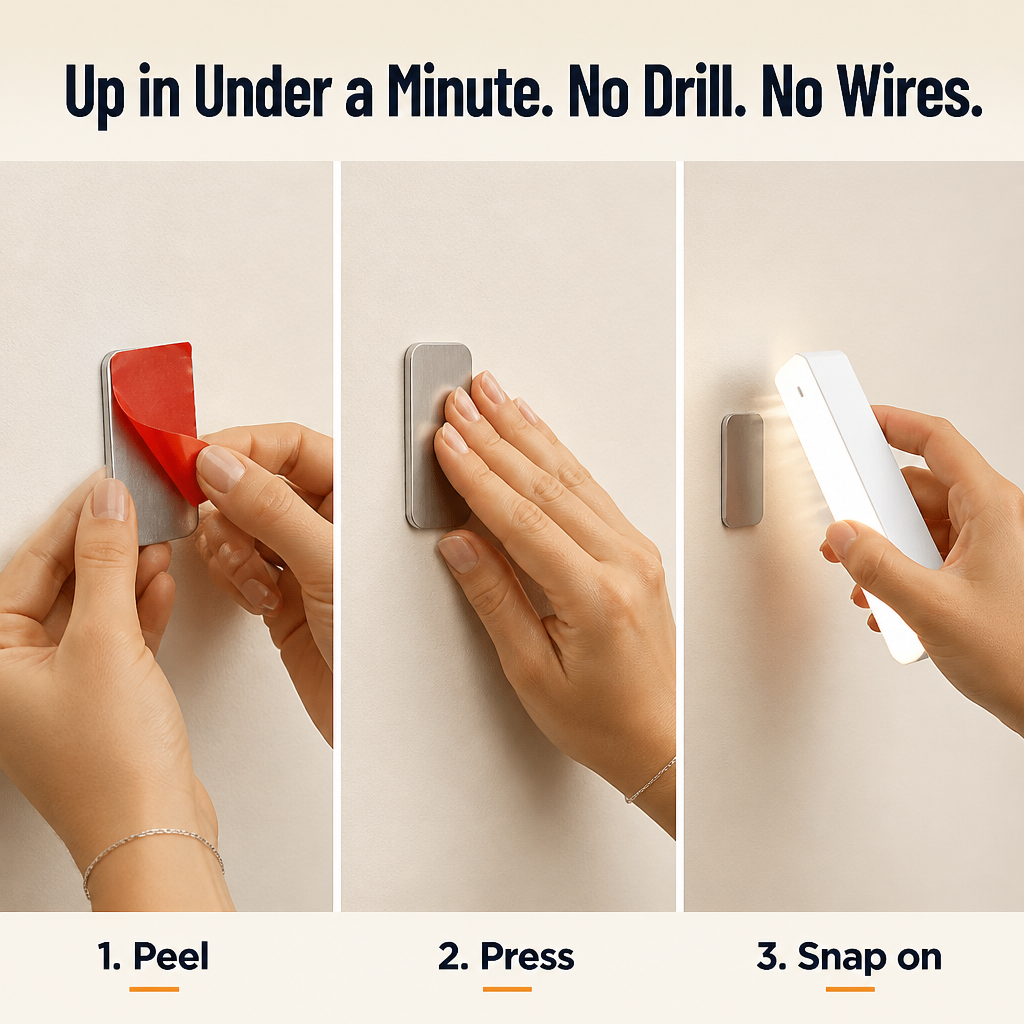 LumaSense™ — Light Up Any Dark Closet, Hallway or Stair Without Wiring