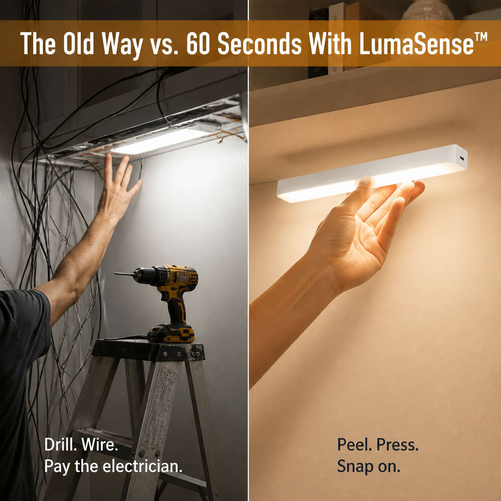 LumaSense™ — Light Up Any Dark Closet, Hallway or Stair Without Wiring