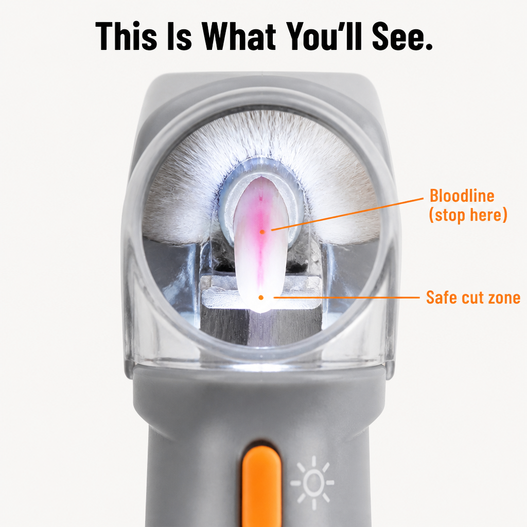 LumeTrim™ — See the Bloodline and Cut Pet Nails Without Fear
