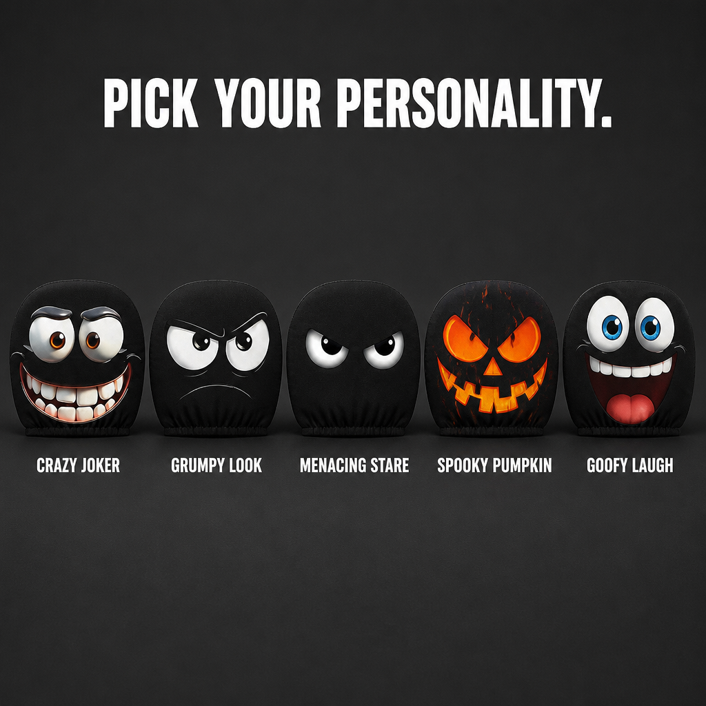 HappyCaps™ — Slip Cartoon Faces Onto Your Headrests and Make Strangers Stare