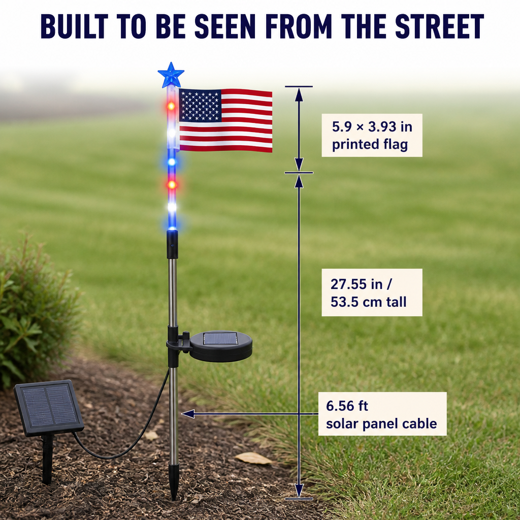 LibertyLume™ — Plant Solar Flag Lights That Glow Every Patriotic Holiday