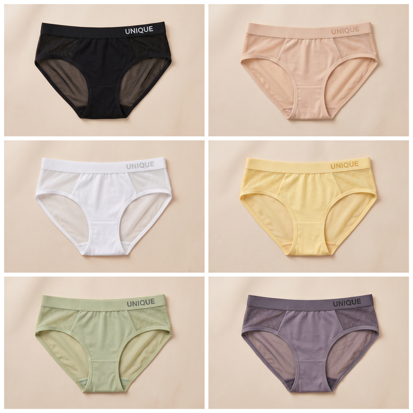 Nuela™ – High-Waist Sheer Mesh Tummy-Control Briefs with Butt Lift