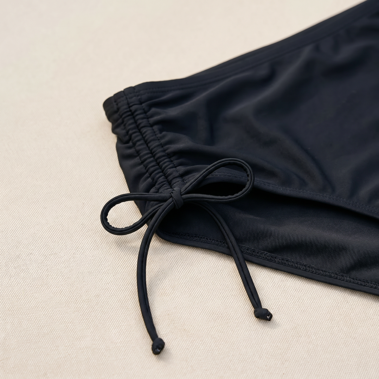 LunaSeam™ – High-Waist Halter Bikini Set with Woven Chevron Band