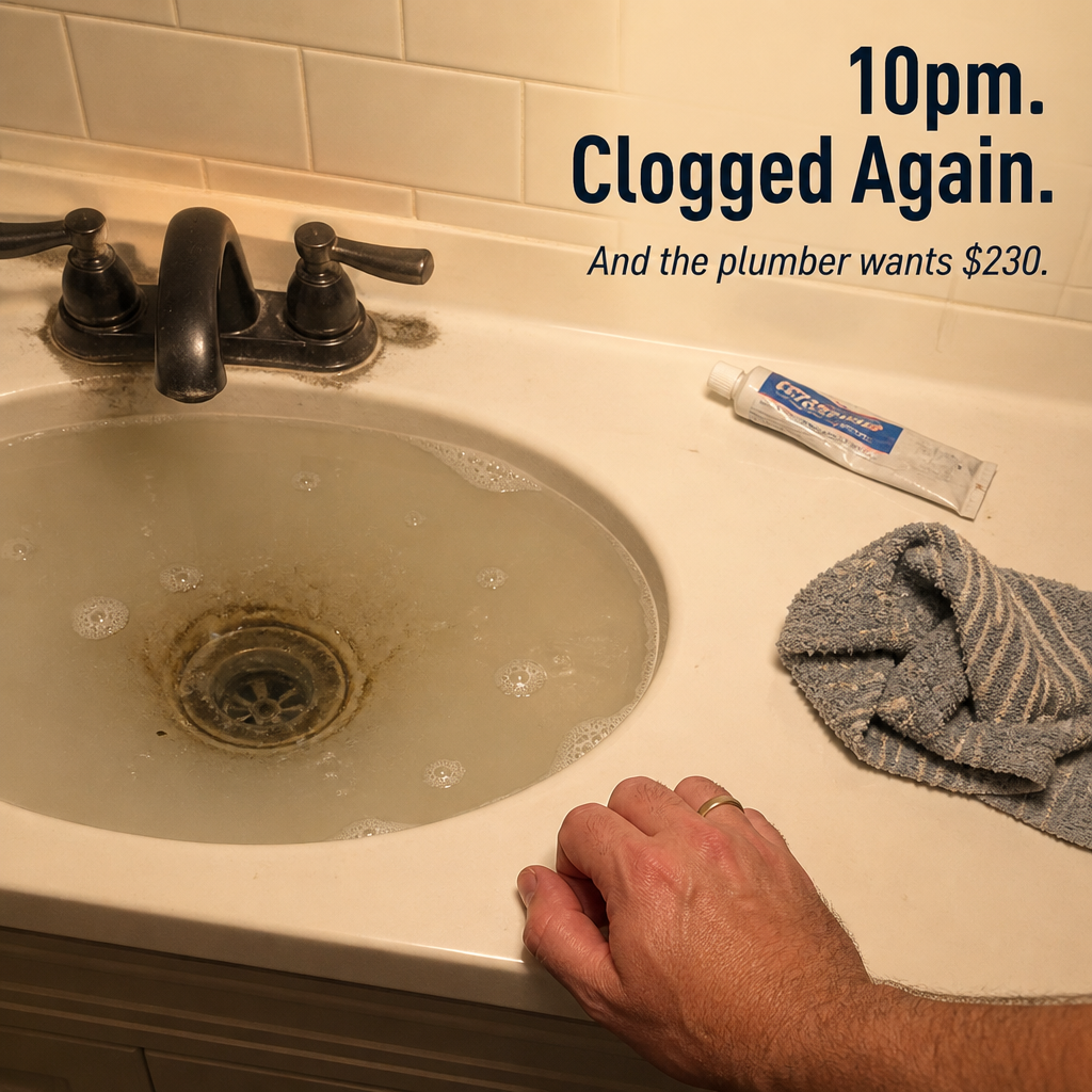 FlowForce™ — Blast Out Stubborn Clogs in Seconds Without a Plumber