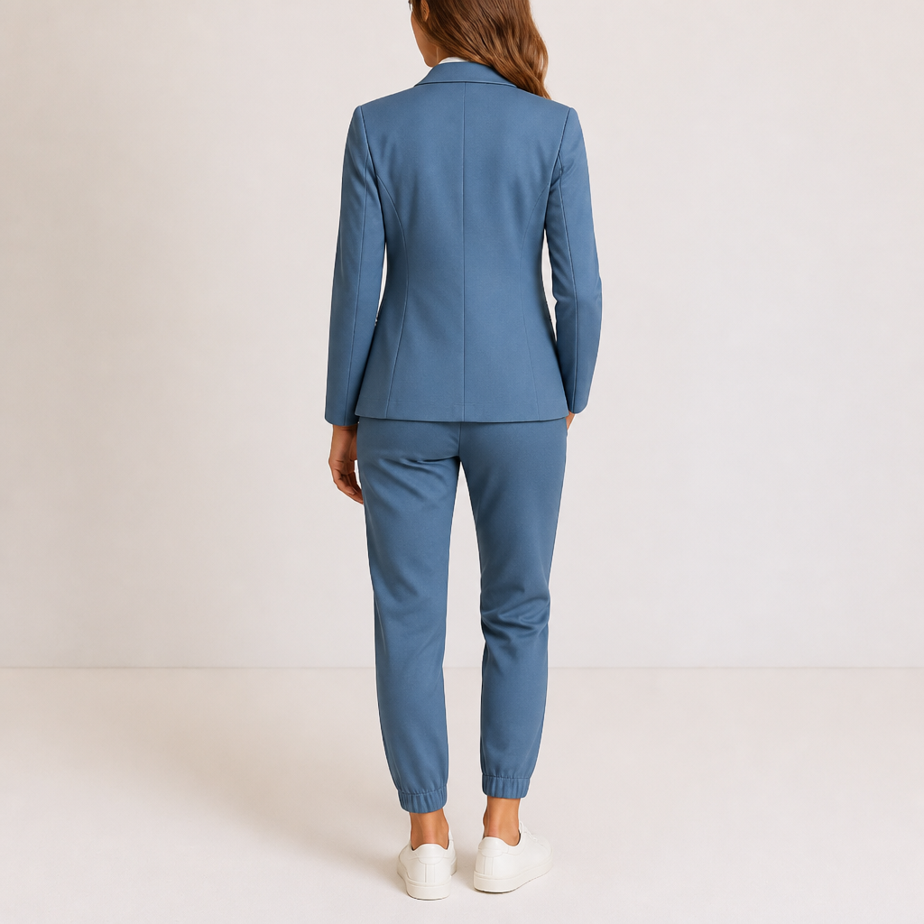 LumaEase™ – Tailored Jogger Suit Set with Drawstring Waist