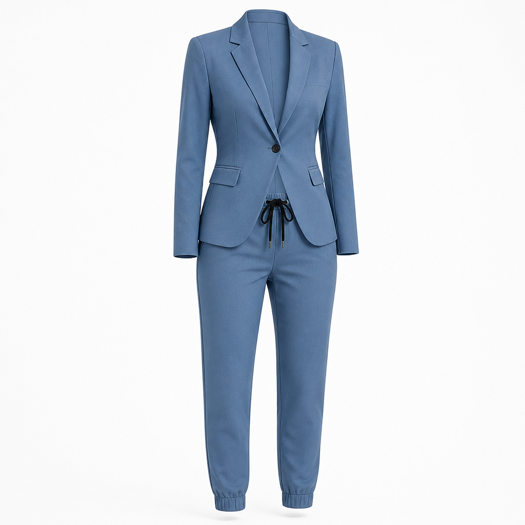 LumaEase™ – Tailored Jogger Suit Set with Drawstring Waist