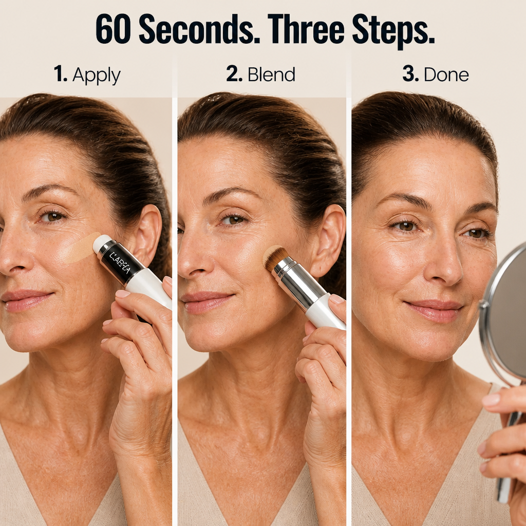 GlowEase™ — Blur Lines, Even Redness & Brighten Dark Circles in 60 Seconds