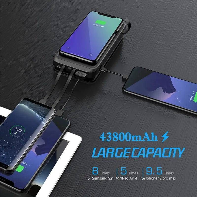 High-Capacity Solar Power Bank – Universal Wireless Charger