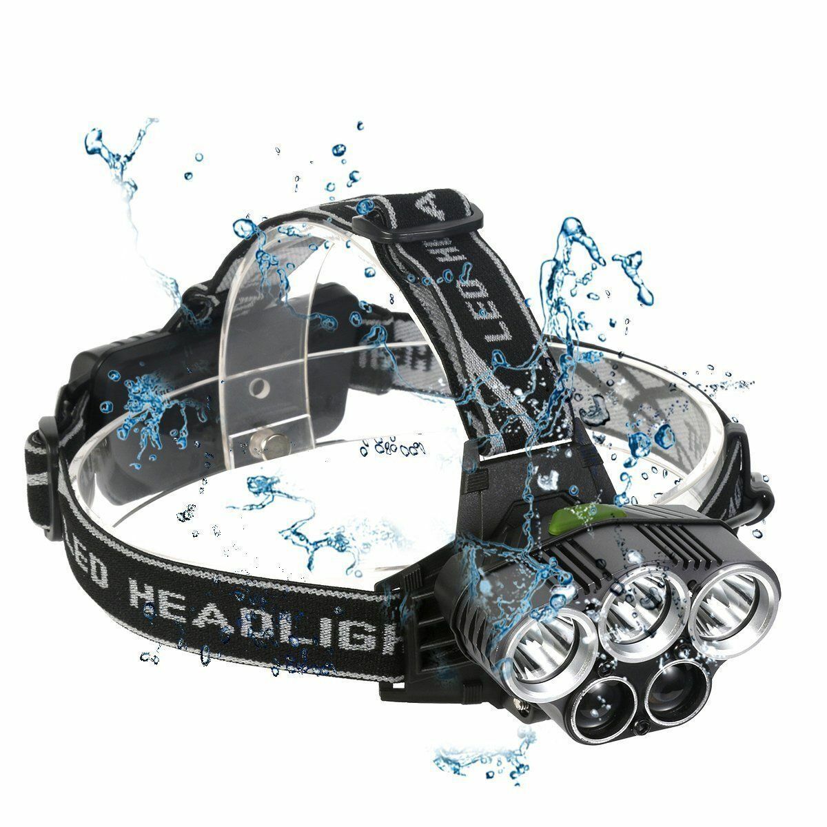 5X Waterproof LED Headlamp Set with High Power