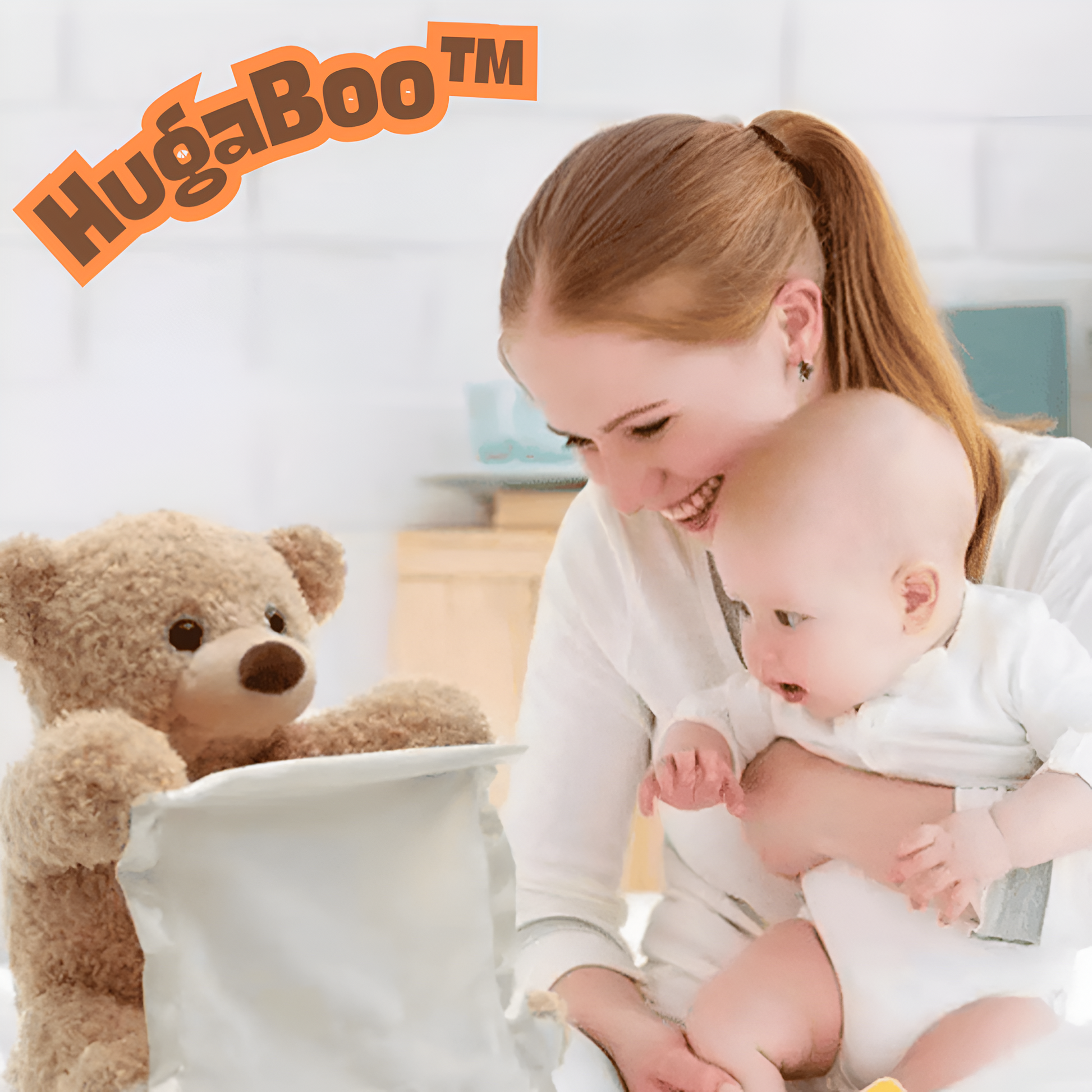 CuddleJoy Interactive Peekaboo Plush Bear for Toddler Play