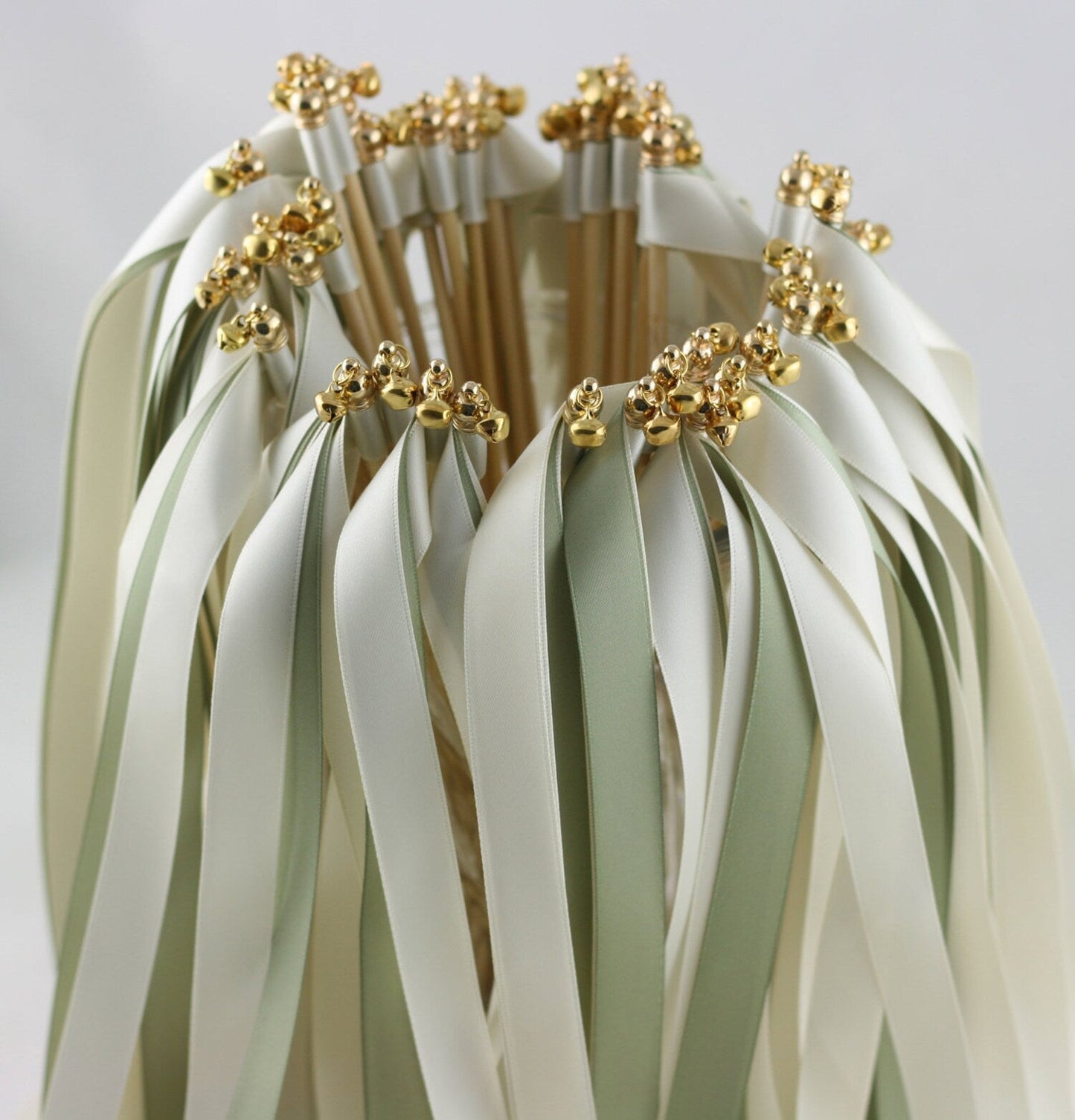 Elegant Wedding Ribbon Wands with Bells / Handmade & Fully Customizable