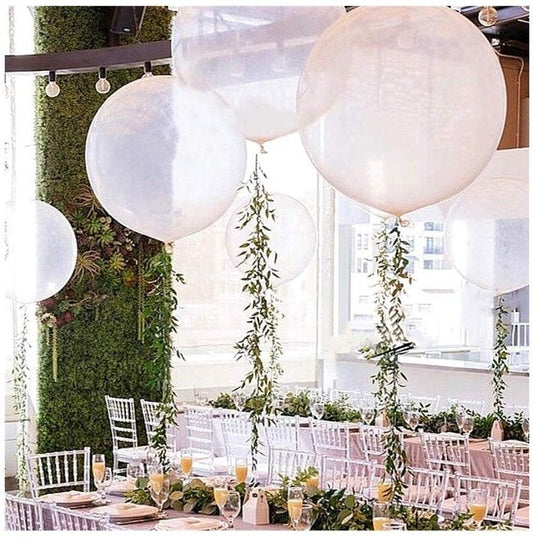 Clear 36" inch Big Giant Jumbo Balloons Vines | Greenery | Garland Perfect for Minimalist Rustic Wedding Celebrations - If you say i do