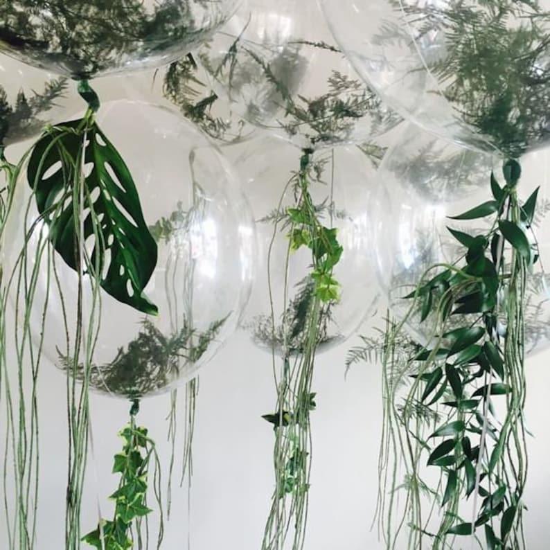 Clear 36" inch Big Giant Jumbo Balloons Vines | Greenery | Garland Perfect for Minimalist Rustic Wedding Celebrations - If you say i do