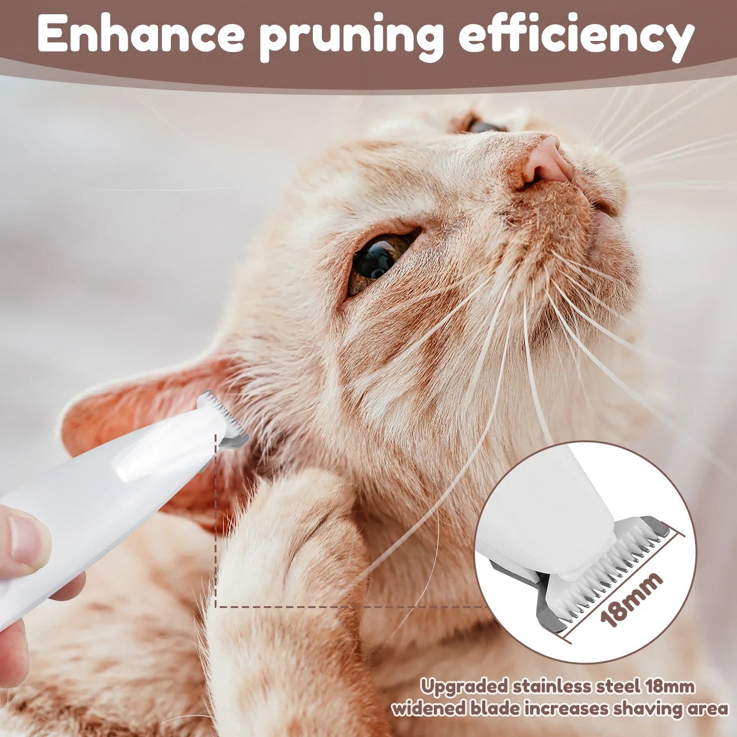 TidyPaws - LED Pet Hair Trimmer with Rechargeable Display
