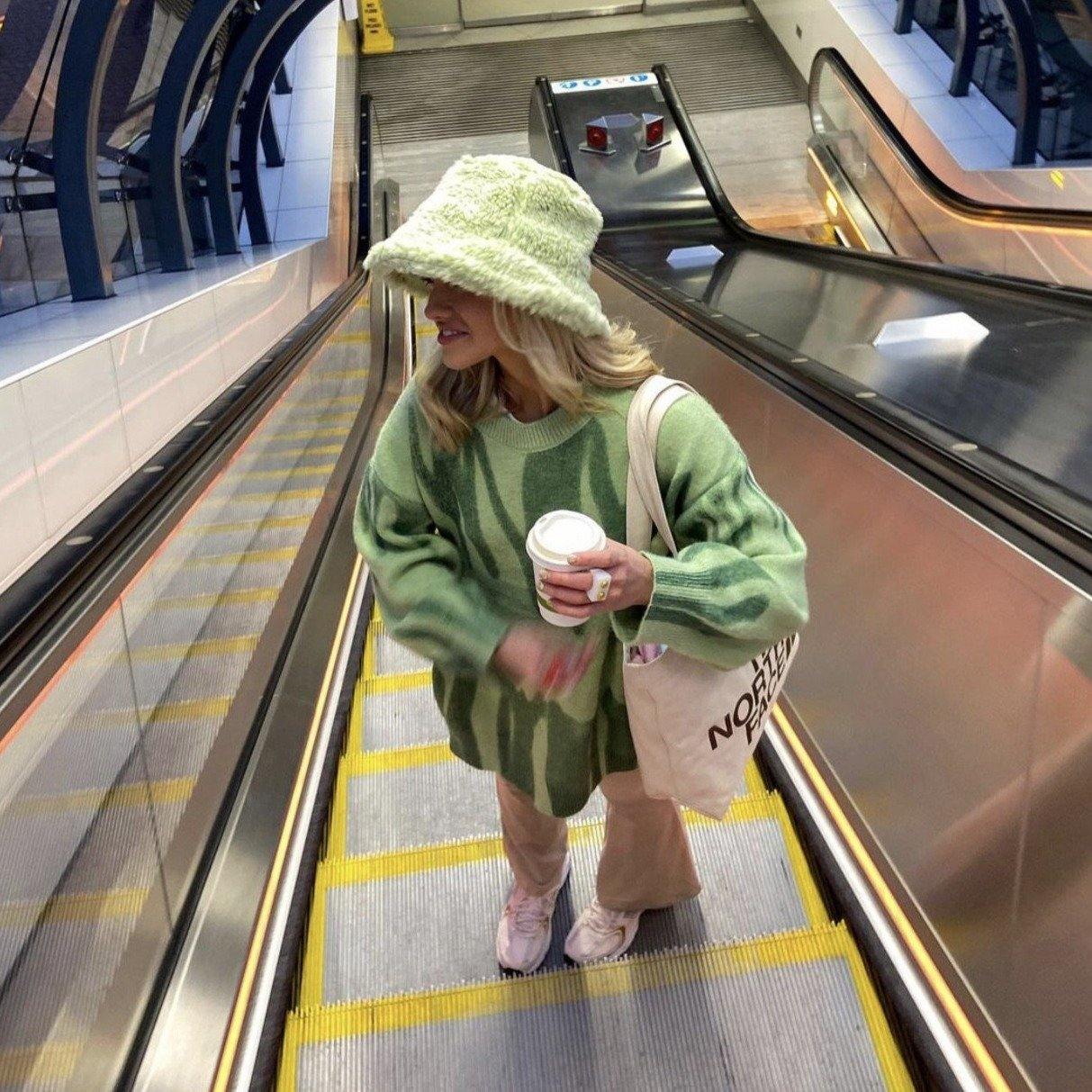 Green Popular Paint Spill Jumper