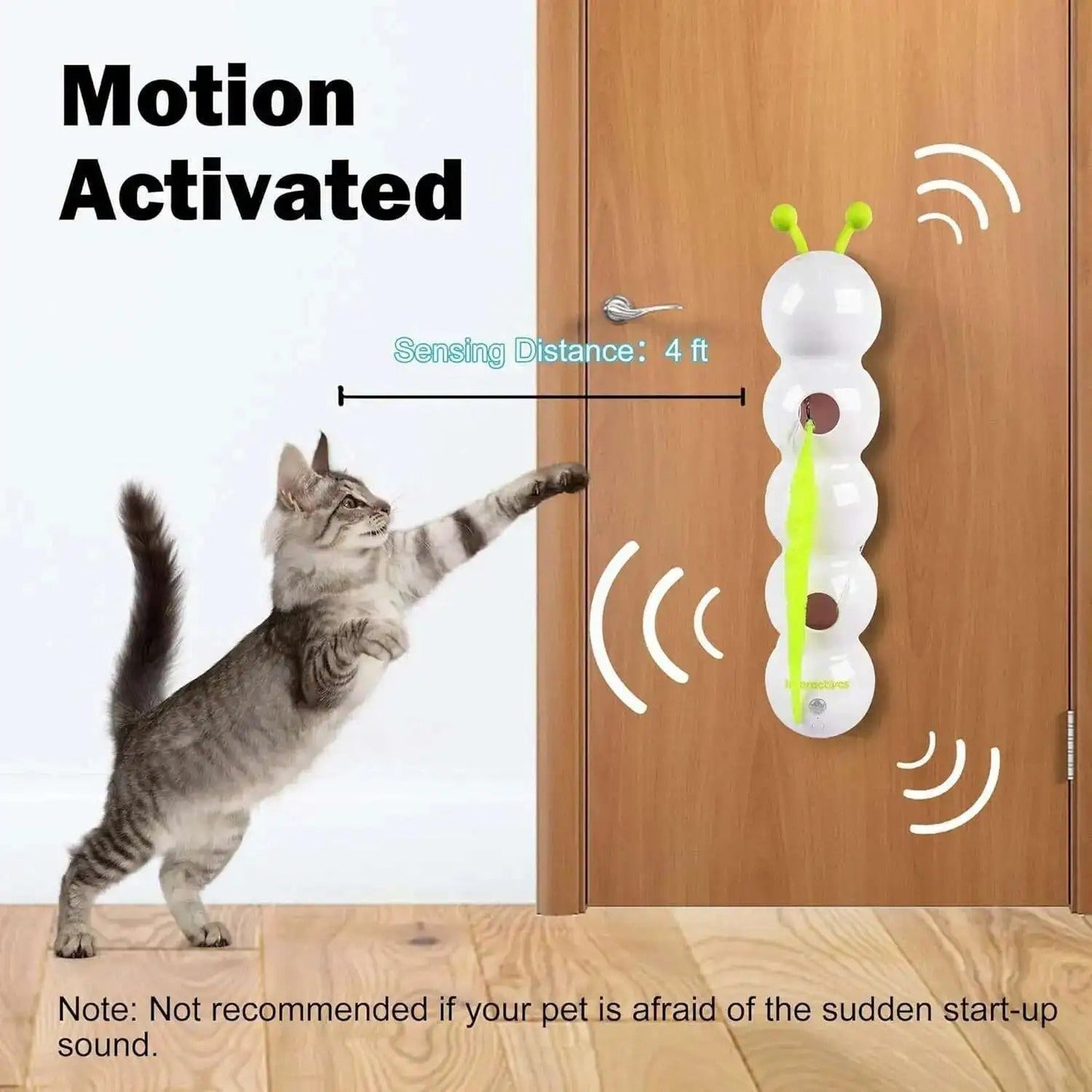 Purrworm Interactive Cat Toy with Worm Motion for Play