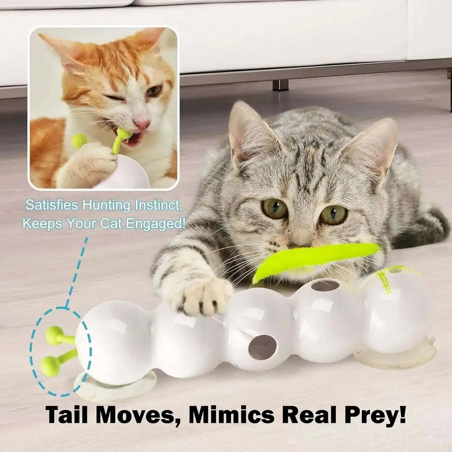 PurrWhirl™ – Interactive Cat Toy with Realistic Worm Movement