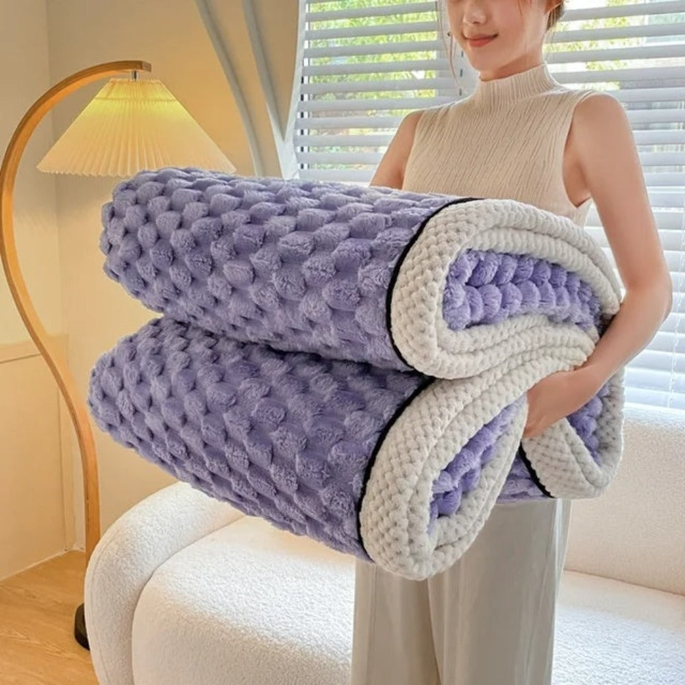 LuxeHaven - Sherpa Fleece Throw Blanket